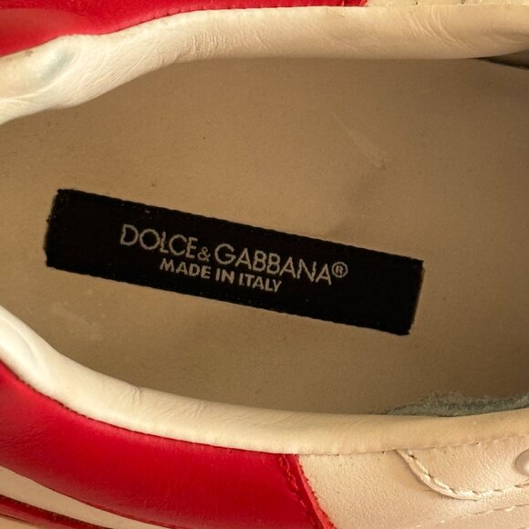 Dolce & Gabbana Daymaster Low 'White Red' sneakers trainers Men’s 8 US (UK 7) - Picture 6 of 10
